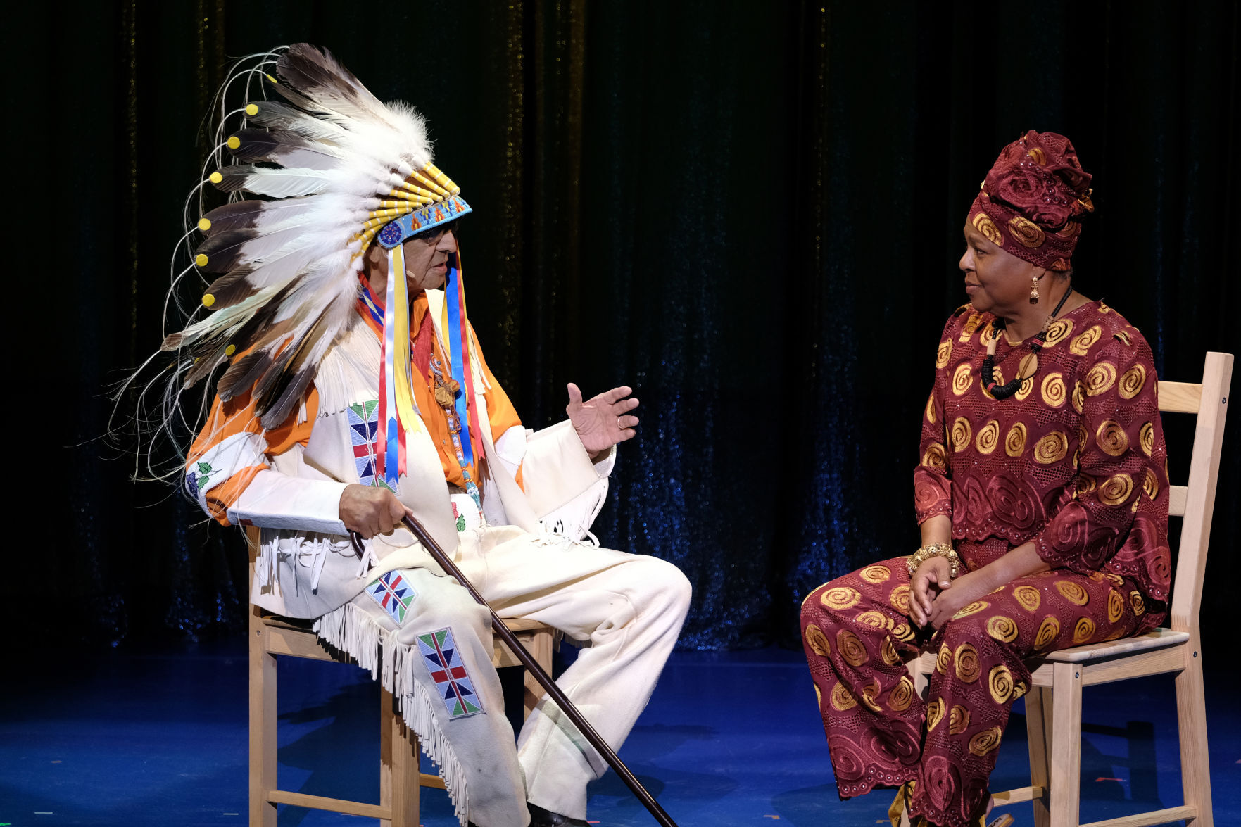 Grant Bulltail and Queen Nur